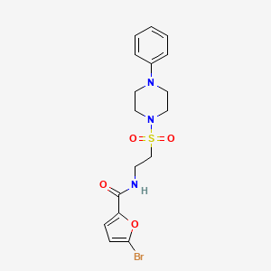 5-bromo-N-(2-((4-phenylpiperazin-1-yl)sulfonyl)ethyl)furan-2-carboxamide