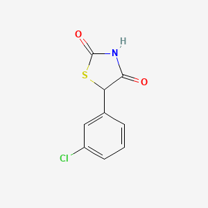 molecular formula C9H6ClNO2S B2428006 5-(3-Chlorophenyl)-1,3-thiazolidine-2,4-dione CAS No. 1439904-71-8