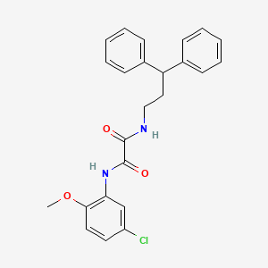 molecular formula C24H23ClN2O3 B2428008 N1-(5-chloro-2-methoxyphenyl)-N2-(3,3-diphenylpropyl)oxalamide CAS No. 941939-74-8