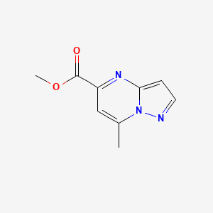 molecular formula C9H9N3O2 B2428016 Methyl 7-methylpyrazolo[1,5-a]pyrimidine-5-carboxylate CAS No. 916211-74-0