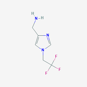 (1-(2,2,2-Trifluoroethyl)-1H-imidazol-4-yl)methanamine