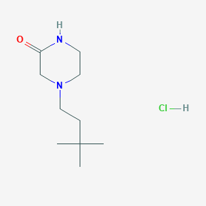 4-(3,3-Dimethylbutyl)piperazin-2-one hydrochloride