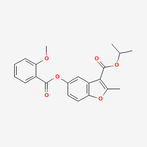 Isopropyl 5-((2-methoxybenzoyl)oxy)-2-methylbenzofuran-3-carboxylate