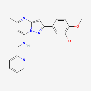 2-(3,4-dimethoxyphenyl)-5-methyl-N-(pyridin-2-ylmethyl)pyrazolo[1,5-a]pyrimidin-7-amine