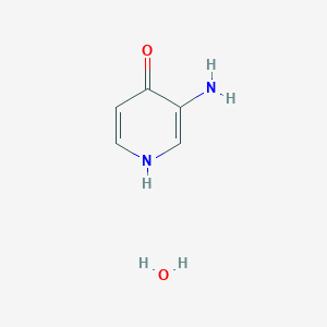 molecular formula C5H8N2O2 B2428038 3-Amino-4-hydroxypyridine hydrate CAS No. 1260678-47-4; 6320-39-4