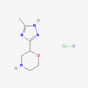 2-(5-Methyl-1H-1,2,4-triazol-3-yl)morpholine hydrochloride