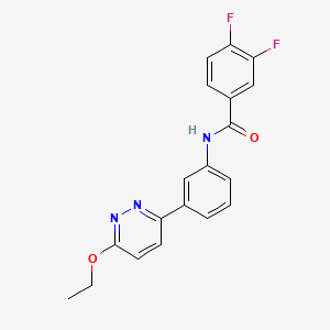 molecular formula C19H15F2N3O2 B2428045 N-[3-(6-ethoxypyridazin-3-yl)phenyl]-3,4-difluorobenzamide CAS No. 899746-81-7