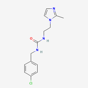 1-(4-chlorobenzyl)-3-(2-(2-methyl-1H-imidazol-1-yl)ethyl)urea