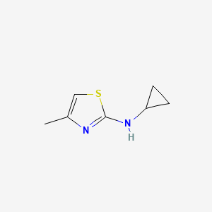 molecular formula C7H10N2S B2428081 N-cyclopropyl-4-methyl-1,3-thiazol-2-amine CAS No. 1036502-52-9