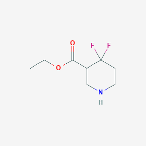 molecular formula C8H13F2NO2 B2428082 Ethyl 4,4-difluoropiperidine-3-carboxylate CAS No. 1303972-99-7