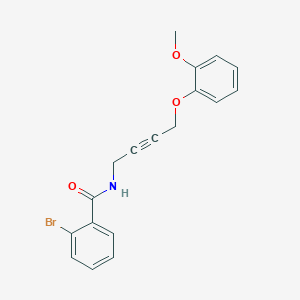 molecular formula C18H16BrNO3 B2428104 2-bromo-N-(4-(2-methoxyphenoxy)but-2-yn-1-yl)benzamide CAS No. 1421500-06-2