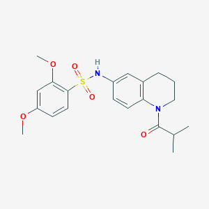 B2428106 N-(1-isobutyryl-1,2,3,4-tetrahydroquinolin-6-yl)-2,4-dimethoxybenzenesulfonamide CAS No. 954024-24-9