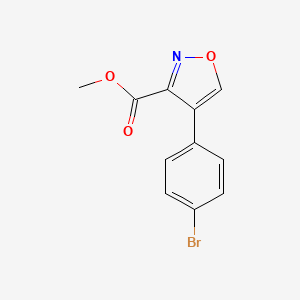 molecular formula C11H8BrNO3 B2428109 Methyl 4-(4-bromophenyl)-1,2-oxazole-3-carboxylate CAS No. 2416236-40-1