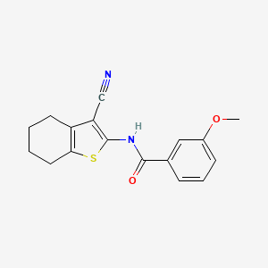 N-(3-cyano-4,5,6,7-tetrahydro-1-benzothiophen-2-yl)-3-methoxybenzamide