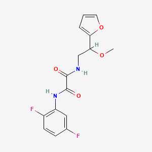 B2428155 N1-(2,5-difluorophenyl)-N2-(2-(furan-2-yl)-2-methoxyethyl)oxalamide CAS No. 1795301-93-7