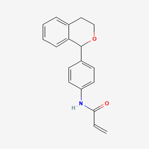 molecular formula C18H17NO2 B2428164 N-[4-(3,4-Dihydro-1H-isochromen-1-yl)phenyl]prop-2-enamide CAS No. 2305491-47-6