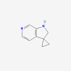 molecular formula C9H10N2 B2428166 1',2'-Dihydrospiro[cyclopropane-1,3'-pyrrolo[2,3-C]pyridine] CAS No. 1823898-48-1