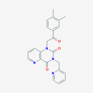 molecular formula C23H20N4O3 B2428167 1-(2-(3,4-dimethylphenyl)-2-oxoethyl)-3-(pyridin-2-ylmethyl)pyrido[3,2-d]pyrimidine-2,4(1H,3H)-dione CAS No. 941989-04-4