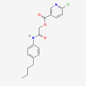 [(4-Butylphenyl)carbamoyl]methyl 6-chloropyridine-3-carboxylate