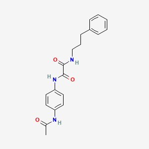 molecular formula C19H21N3O3 B2428187 N-(4-acetamidophenyl)-N'-(3-phenylpropyl)ethanediamide CAS No. 900000-77-3