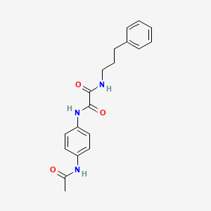 N'-(4-acetamidophenyl)-N-(3-phenylpropyl)oxamide