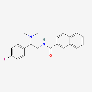 molecular formula C21H21FN2O B2428192 N-[2-(dimethylamino)-2-(4-fluorophenyl)ethyl]naphthalene-2-carboxamide CAS No. 941964-61-0