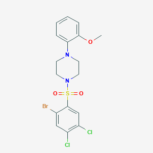 molecular formula C17H17BrCl2N2O3S B2428194 1-(2-Bromo-4,5-dichlorobenzenesulfonyl)-4-(2-methoxyphenyl)piperazine CAS No. 2380179-30-4