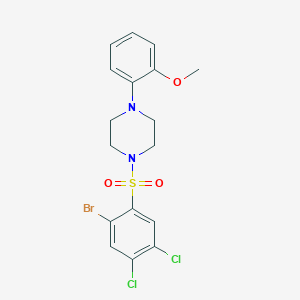 1-(2-Bromo-4,5-dichlorobenzenesulfonyl)-4-(2-methoxyphenyl)piperazine