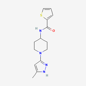 N-(1-(5-methyl-1H-pyrazol-3-yl)piperidin-4-yl)thiophene-2-carboxamide