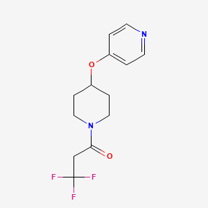 3,3,3-Trifluoro-1-(4-(pyridin-4-yloxy)piperidin-1-yl)propan-1-one
