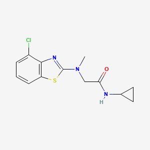 2-((4-chlorobenzo[d]thiazol-2-yl)(methyl)amino)-N-cyclopropylacetamide