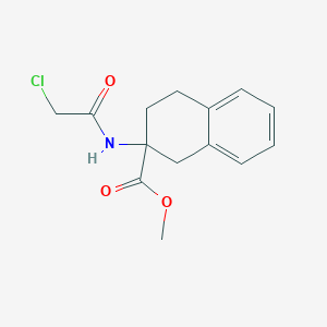 Methyl 2-[(2-chloroacetyl)amino]-3,4-dihydro-1H-naphthalene-2-carboxylate
