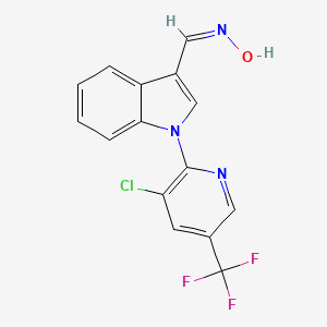 1-[3-chloro-5-(trifluoromethyl)-2-pyridinyl]-1H-indole-3-carbaldehyde oxime