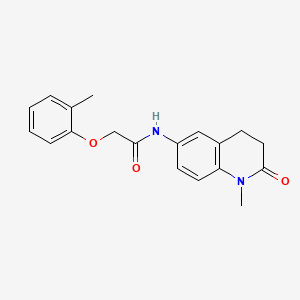 molecular formula C19H20N2O3 B2428226 N-(1-methyl-2-oxo-1,2,3,4-tetrahydroquinolin-6-yl)-2-(2-methylphenoxy)acetamide CAS No. 921914-11-6