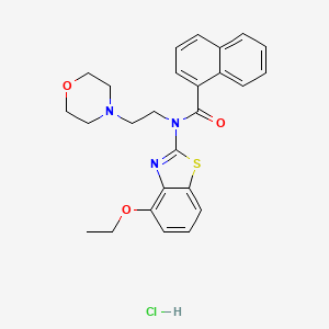 N-(4-ethoxybenzo[d]thiazol-2-yl)-N-(2-morpholinoethyl)-1-naphthamide hydrochloride