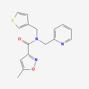 5-methyl-N-(pyridin-2-ylmethyl)-N-(thiophen-3-ylmethyl)isoxazole-3-carboxamide