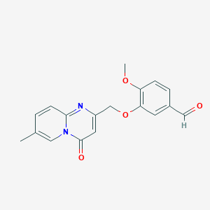 4-Methoxy-3-[(7-methyl-4-oxopyrido[1,2-a]pyrimidin-2-yl)methoxy]benzaldehyde