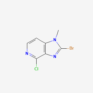 molecular formula C7H5BrClN3 B2428271 2-bromo-4-chloro-1-methyl-1H-imidazo[4,5-c]pyridine CAS No. 496955-66-9