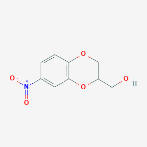 (7-Nitro-2,3-dihydro-1,4-benzodioxin-2-yl)methanol