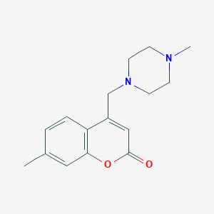 7-Methyl-4-[(4-methylpiperazin-1-yl)methyl]chromen-2-one