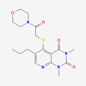 1,3-dimethyl-5-((2-morpholino-2-oxoethyl)thio)-6-propylpyrido[2,3-d]pyrimidine-2,4(1H,3H)-dione