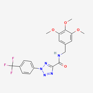 2-(4-(trifluoromethyl)phenyl)-N-(3,4,5-trimethoxybenzyl)-2H-tetrazole-5-carboxamide