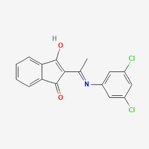 molecular formula C17H11Cl2NO2 B2428341 2-[1-(3,5-dichloroanilino)ethylidene]-1H-indene-1,3(2H)-dione CAS No. 946386-19-2