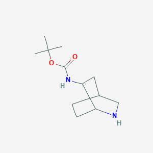 molecular formula C12H22N2O2 B2428349 tert-butyl N-{2-azabicyclo[2.2.2]octan-6-yl}carbamate CAS No. 2031260-92-9