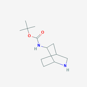 molecular formula C12H22N2O2 B2428349 tert-butyl N-(2-azabicyclo[2.2.2]octan-6-yl)carbamate CAS No. 2031260-92-9