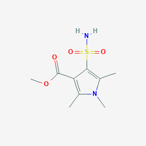 molecular formula C9H14N2O4S B2428489 Methyl 1,2,5-trimethyl-4-sulfamoyl-1h-pyrrole-3-carboxylate CAS No. 883048-07-5