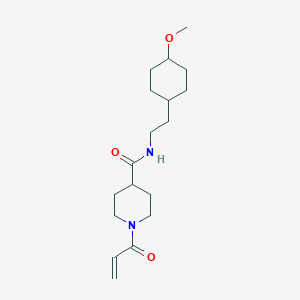 molecular formula C18H30N2O3 B2428496 N-[2-(4-Methoxycyclohexyl)ethyl]-1-prop-2-enoylpiperidine-4-carboxamide CAS No. 2361785-51-3
