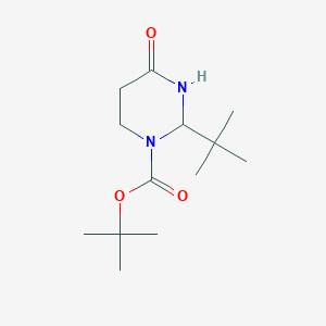 molecular formula C13H24N2O3 B2428512 Tert-butyl 2-tert-butyl-4-oxo-1,3-diazinane-1-carboxylate CAS No. 220116-69-8