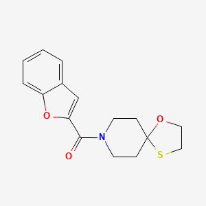 molecular formula C16H17NO3S B2428525 Benzofuran-2-yl(1-oxa-4-thia-8-azaspiro[4.5]decan-8-yl)methanone CAS No. 1351630-27-7