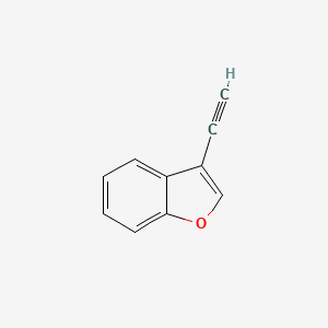 molecular formula C10H6O B2428632 Benzofuran, 3-ethynyl- CAS No. 1428752-83-3